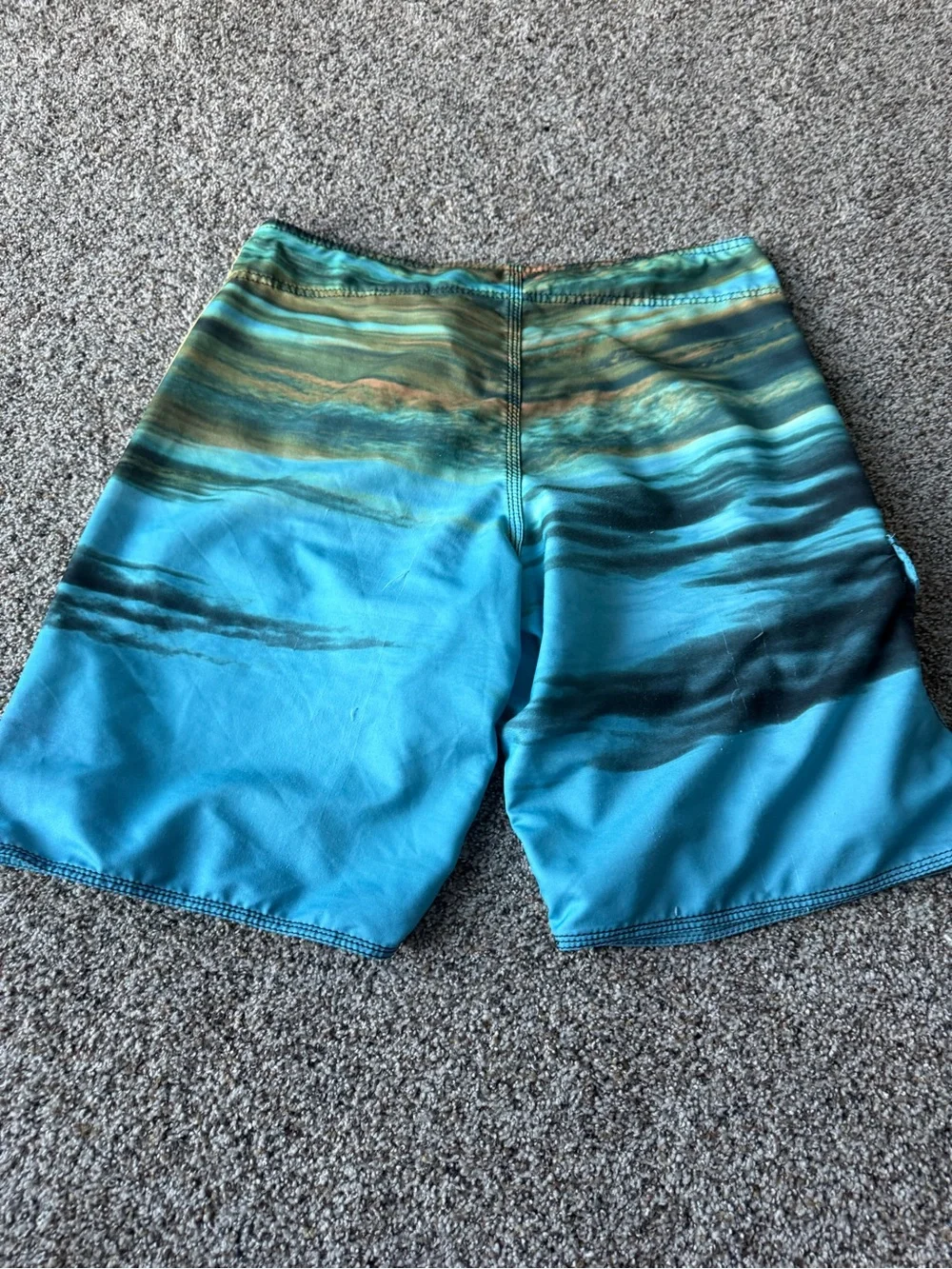 Billabong Recycler Eco Airlite Wave Print Boardshorts Men's 36 Y2K Surf